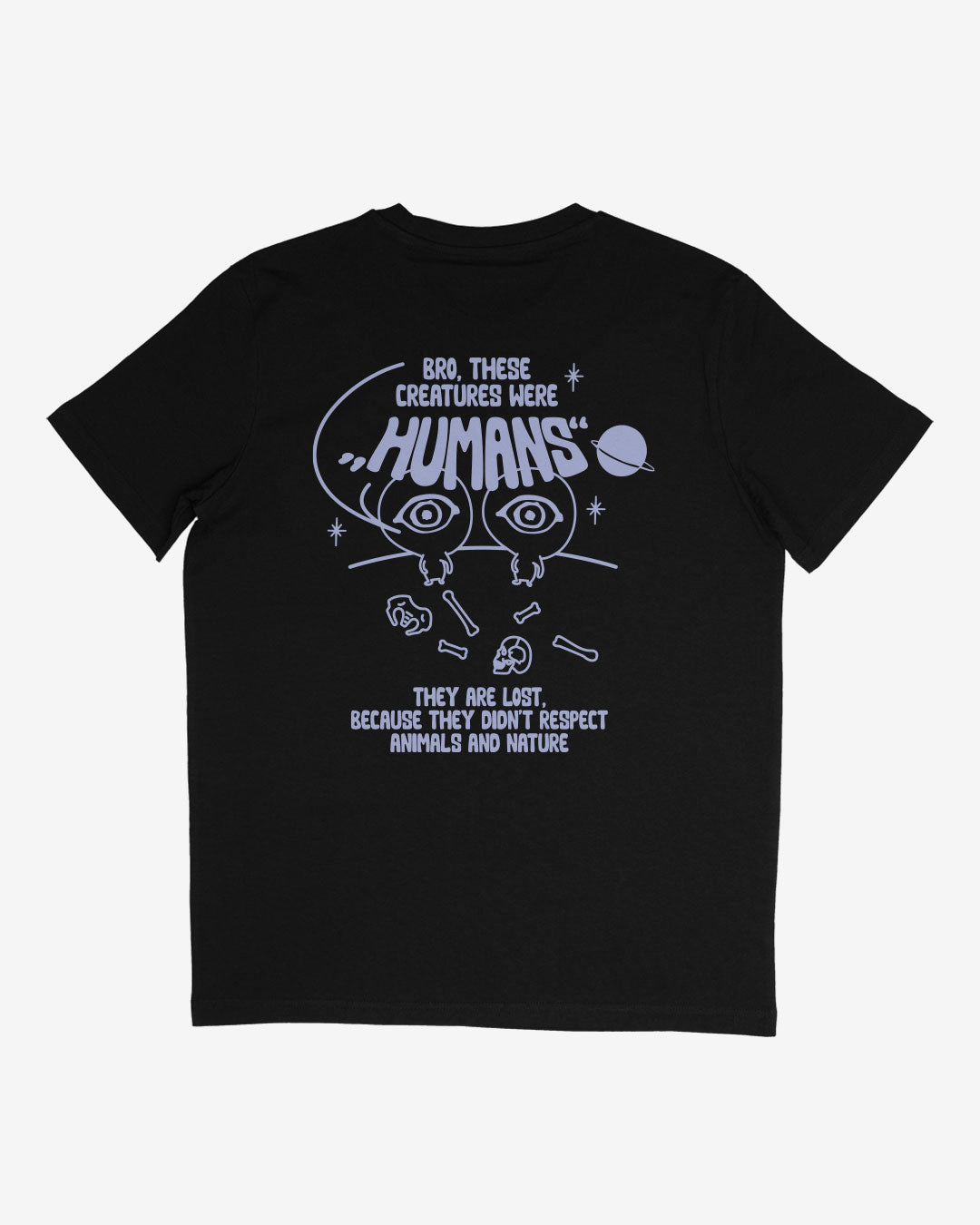 lost human organic shirt schwarz back