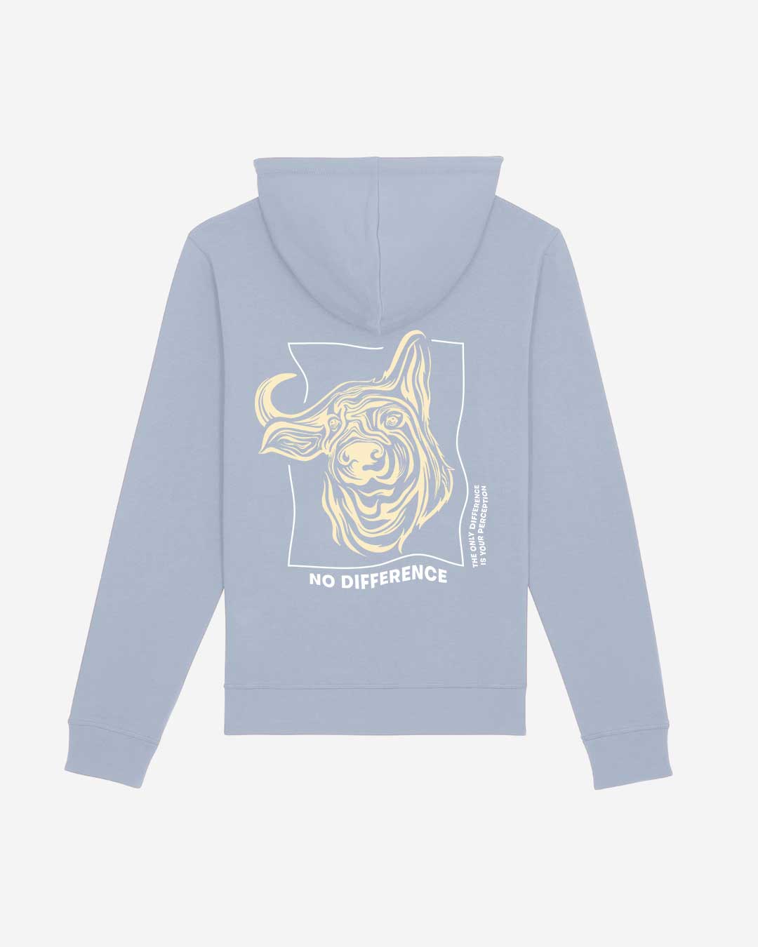 No Difference Hoodie Hellblau back