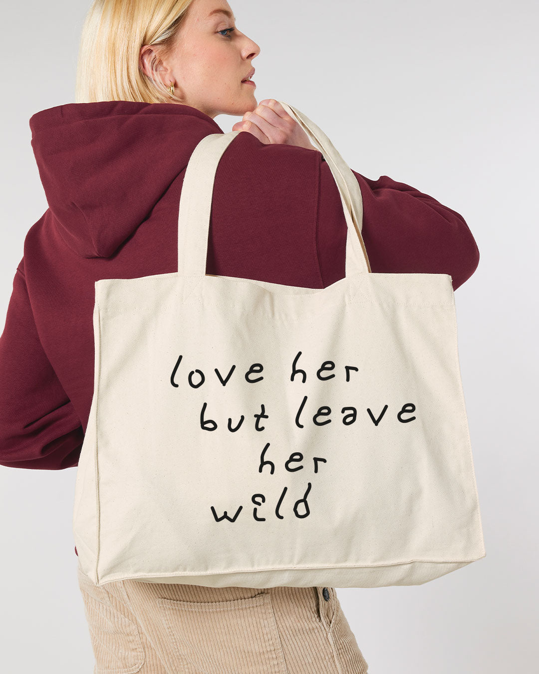 Passion Oversized Organic Shopping Bag