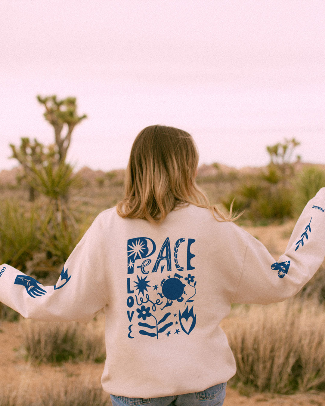 Peace And Love Organic Sweatshirt