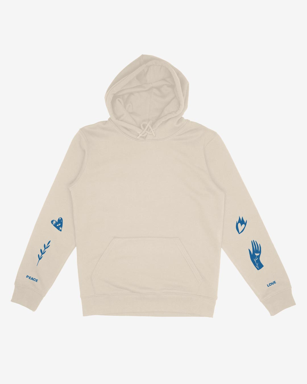 Peace and Love Organic Hoodie