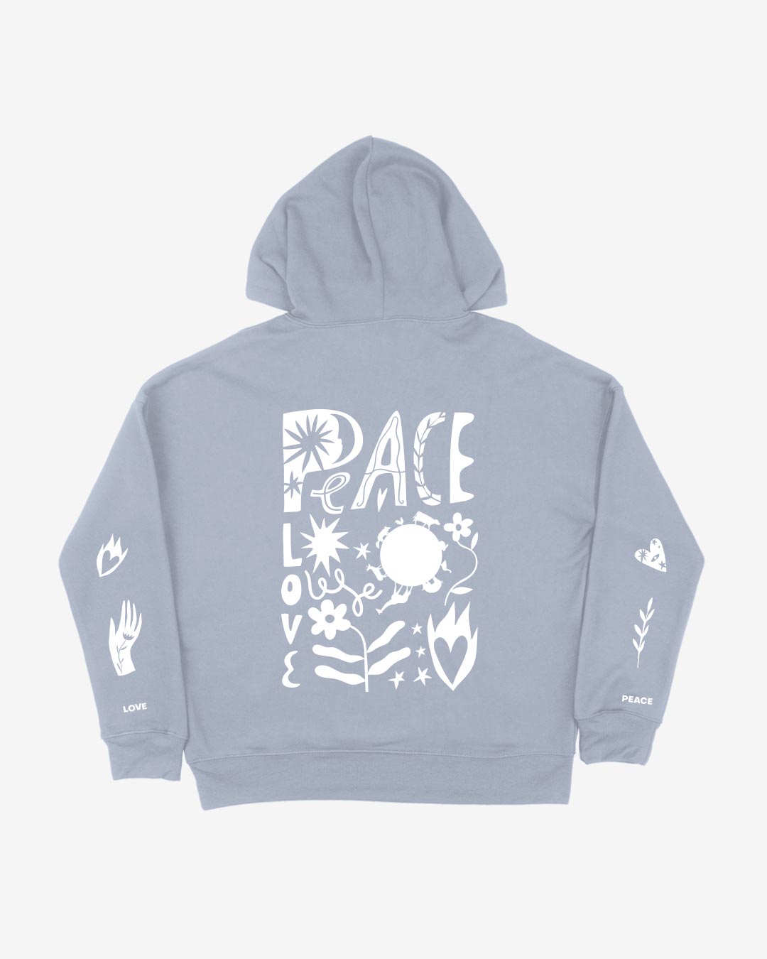 Peace and Love Organic Hoodie