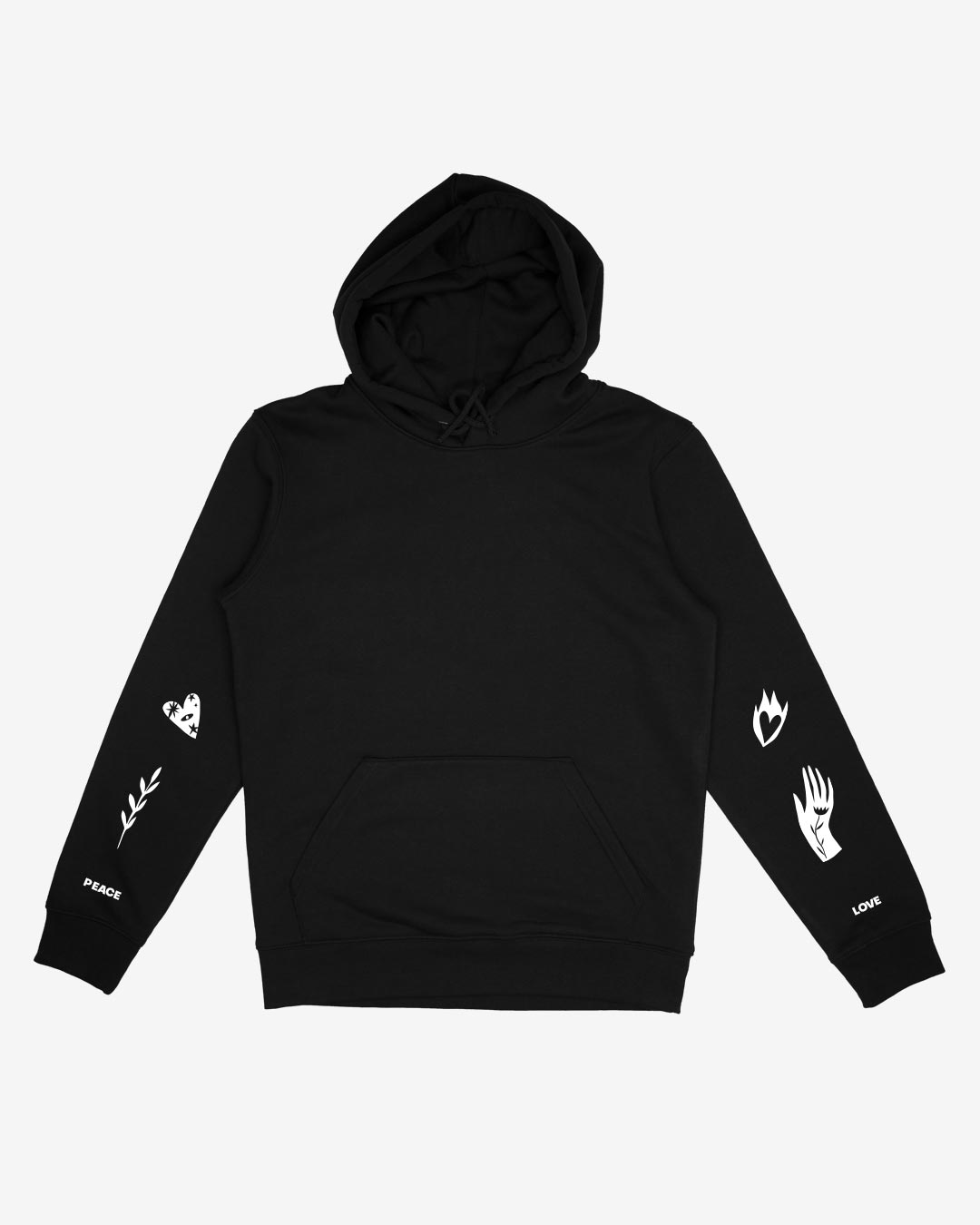 Peace and Love Organic Hoodie