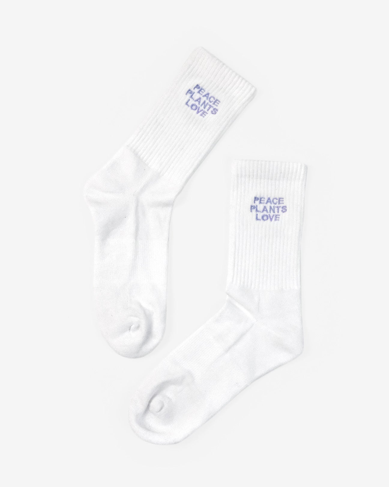 Peace, Plants & Love bestickte Socken aus Bio-Baumwollmix