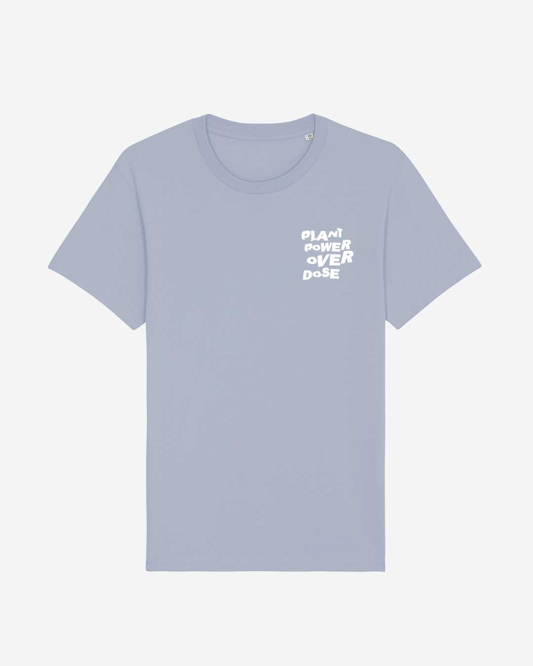 Plant Power Overdose Shirt hellblau front