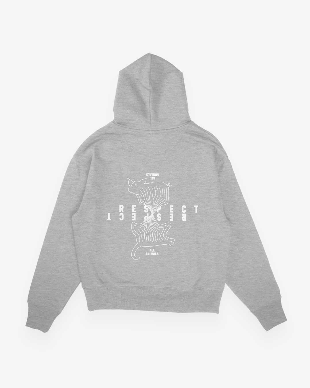 Respect All Animals Oversized Organic Hoodie
