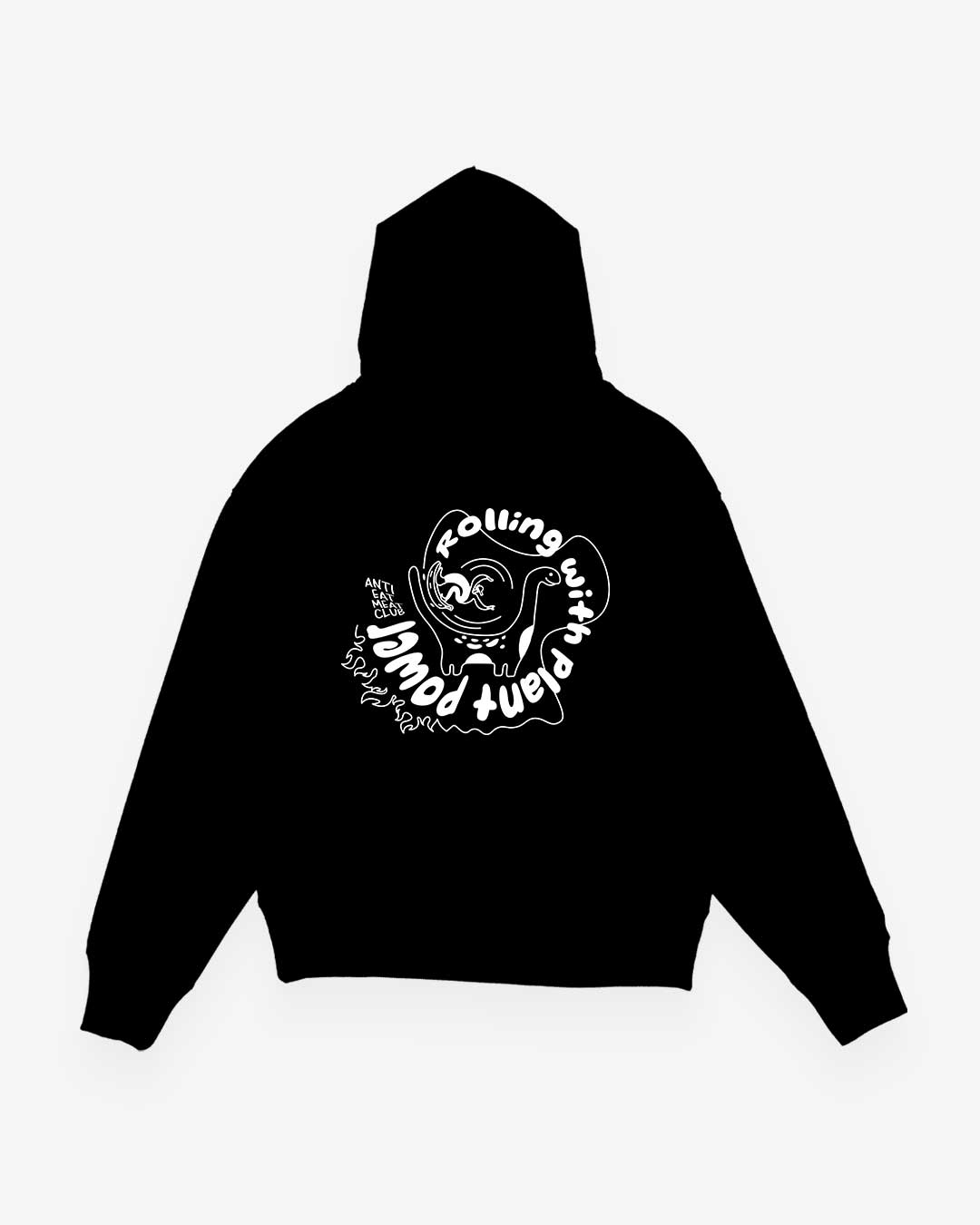 Rolling With Plant Power Oversized Organic Hoodie