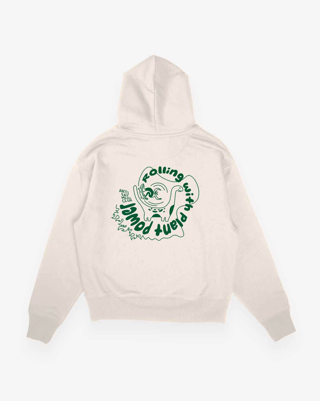 Rolling With Plant Power Oversized Organic Hoodie