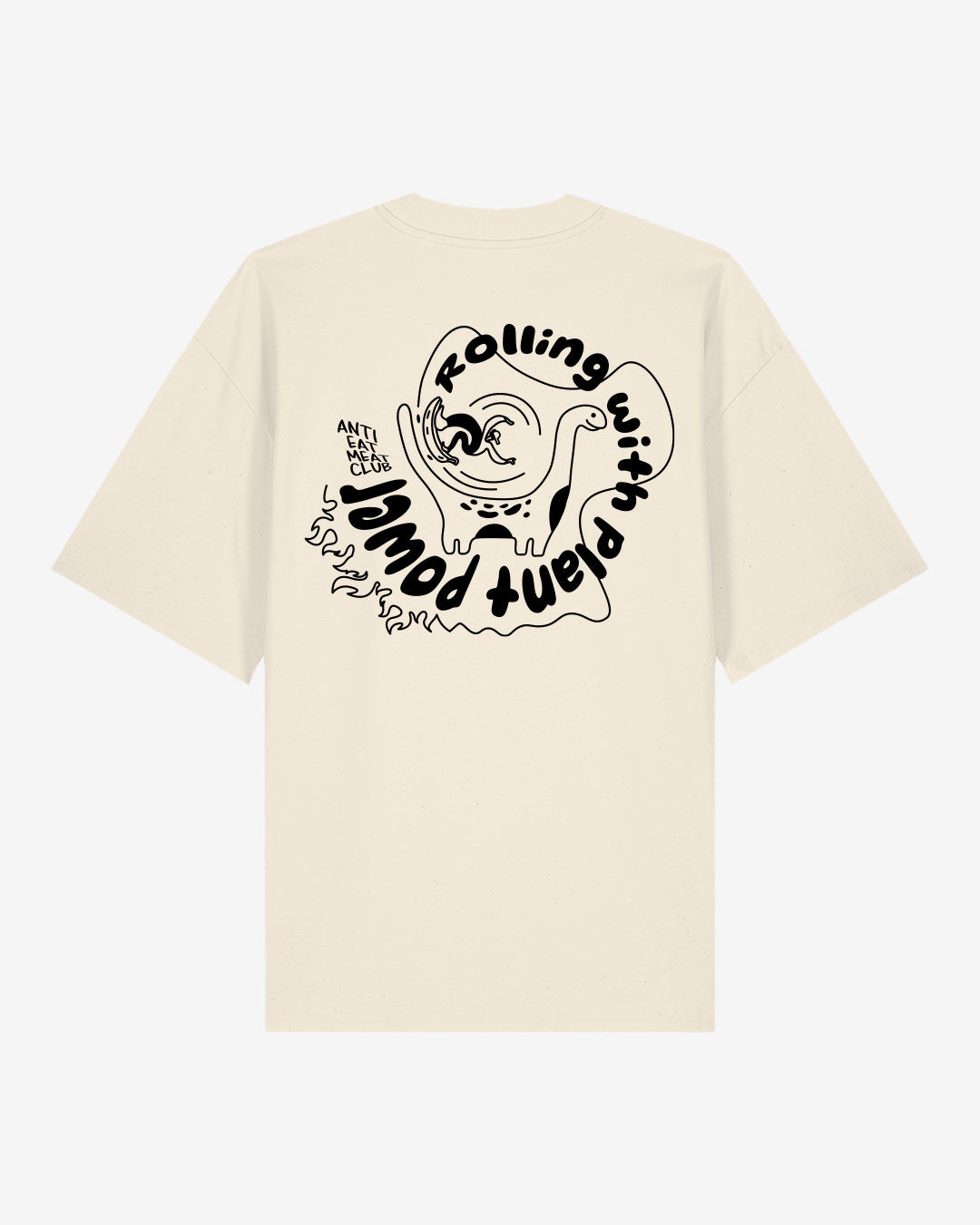 Rolling With Plant Power Oversized Organic Shirt