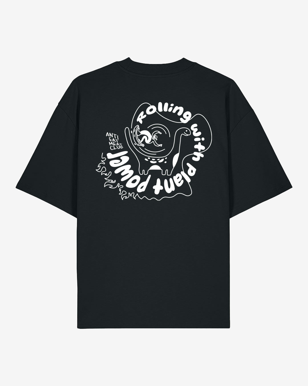 Rolling With Plant Power Oversized Organic Shirt