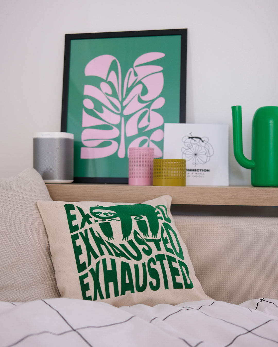 Exhausted Fair Trade Kissenbezug 40x40cm