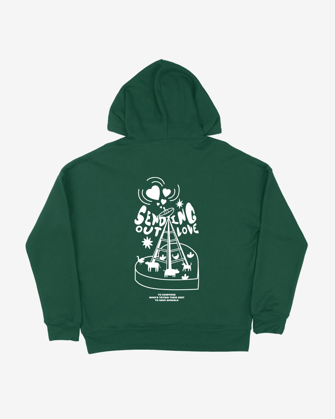 Sending Out Love Organic Hoodie