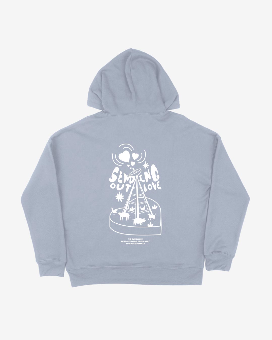 Sending Out Love Organic Hoodie