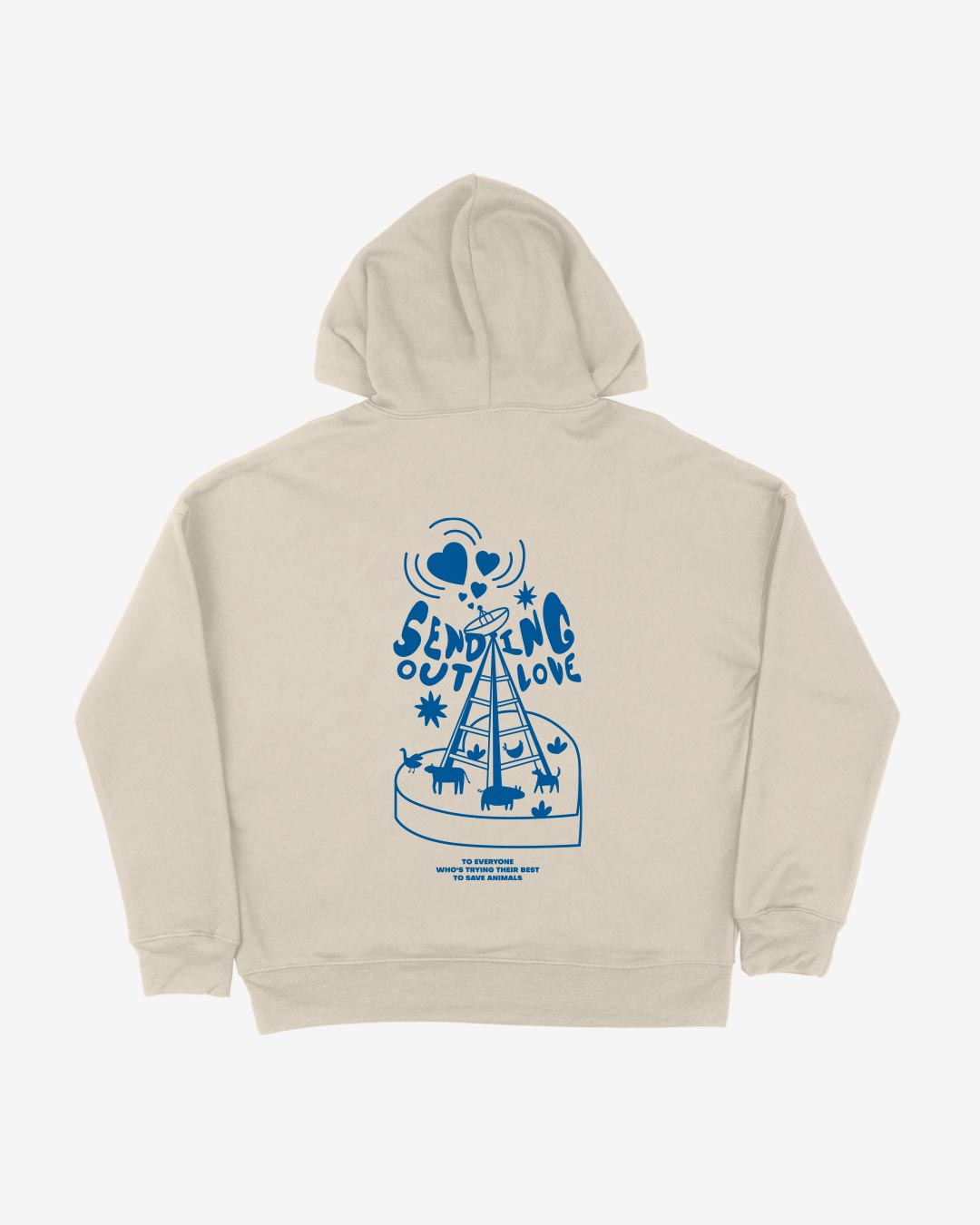 Sending Out Love Organic Hoodie
