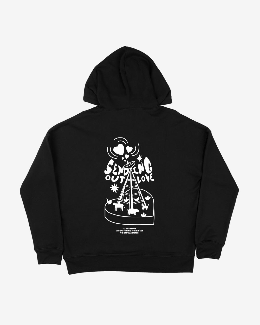 Sending Out Love Organic Hoodie