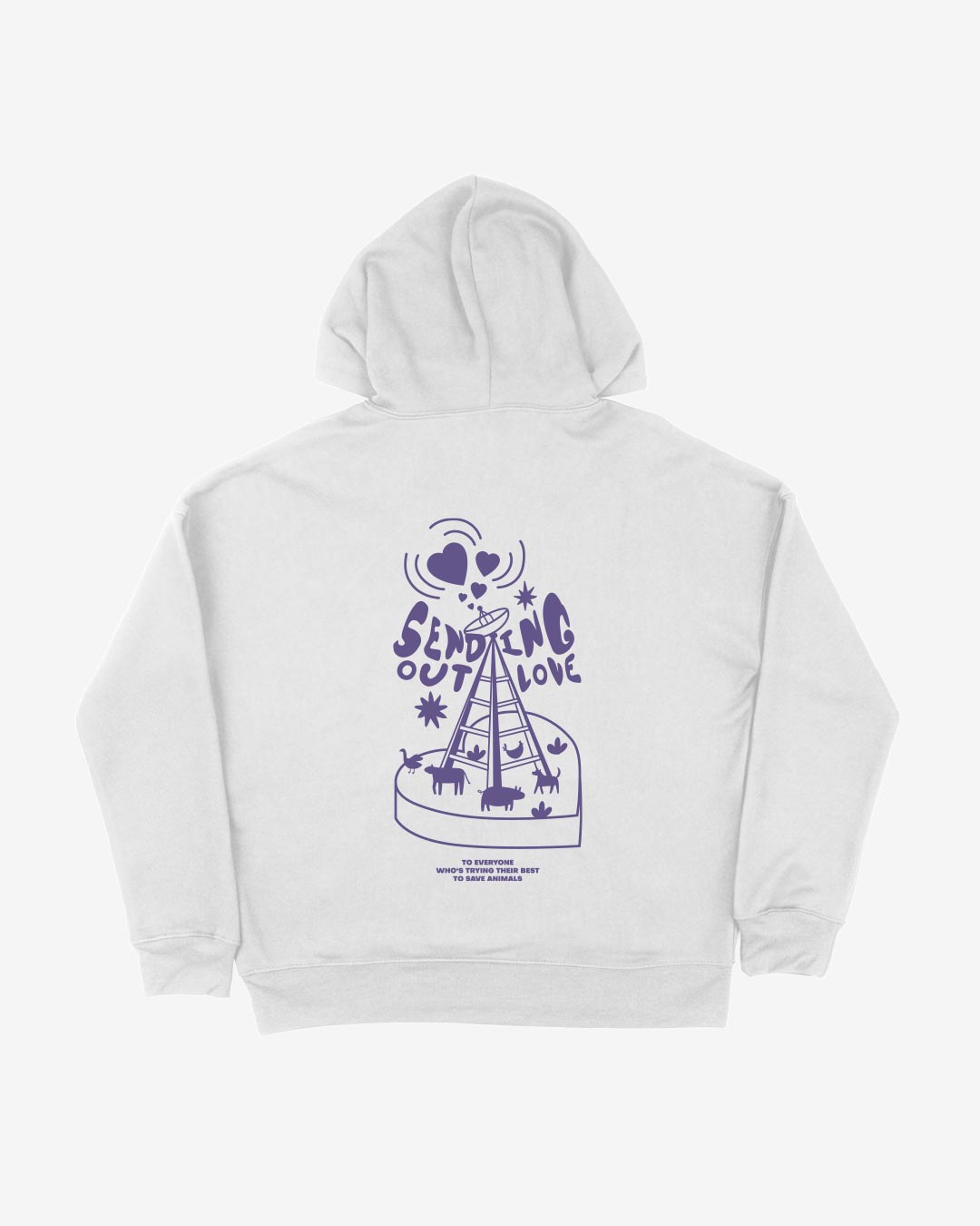 Sending Out Love Organic Hoodie