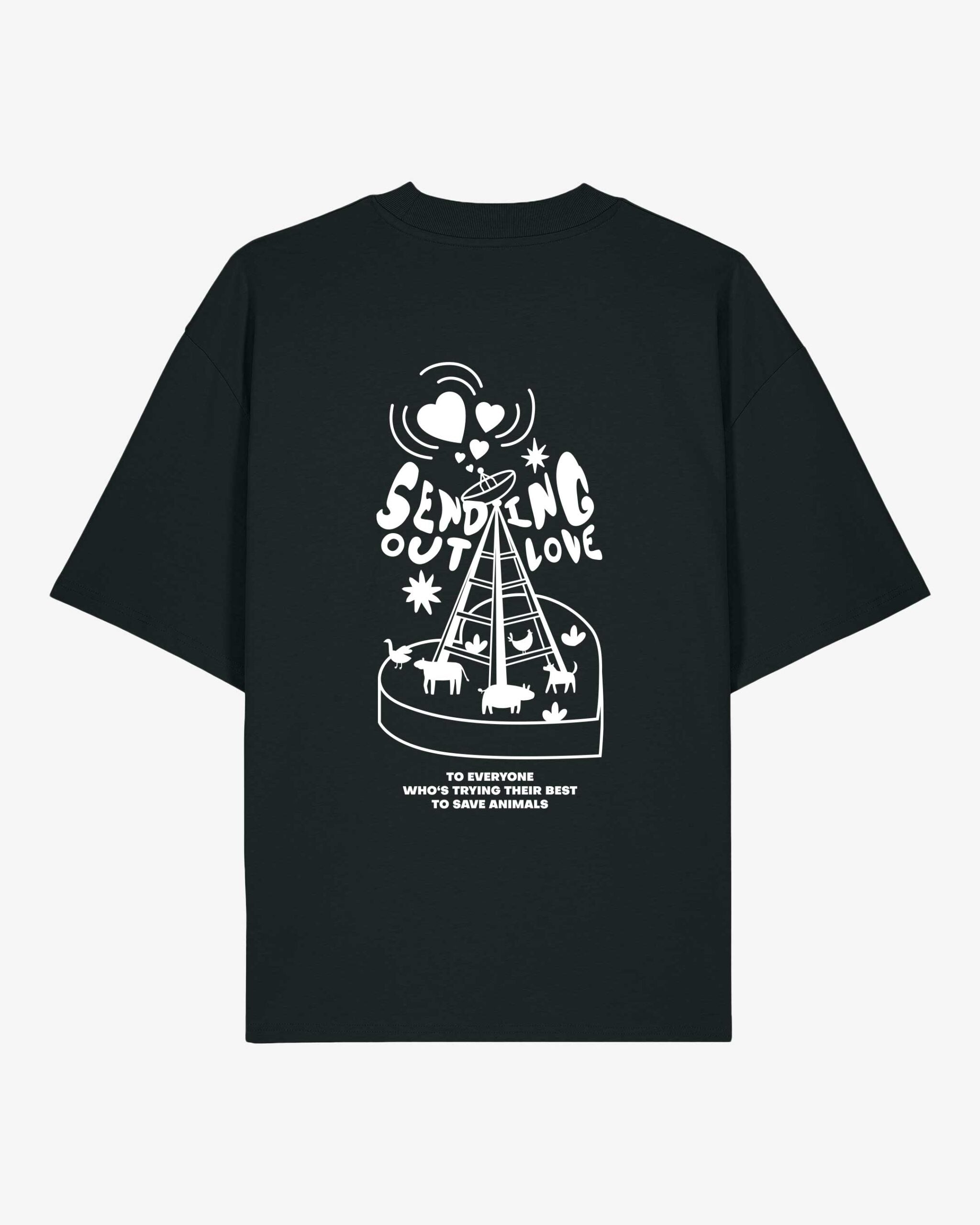 Sending Out Love Oversized Organic Shirt
