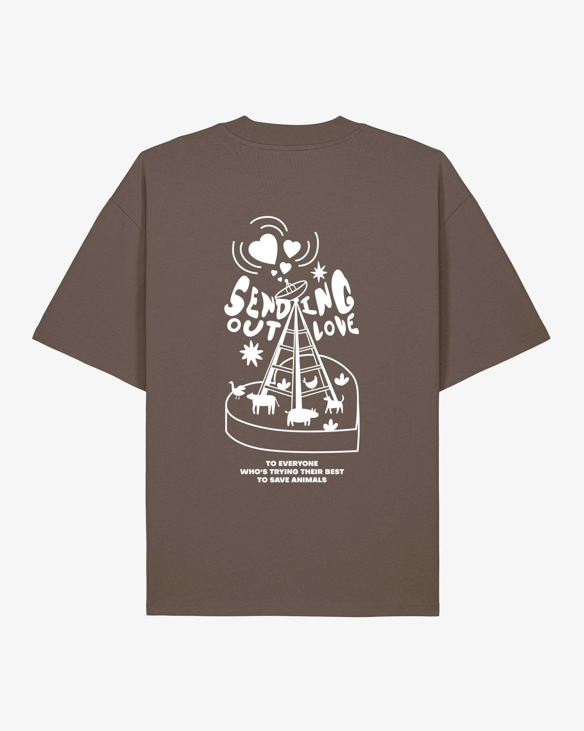Sending Out Love Oversized Organic Shirt