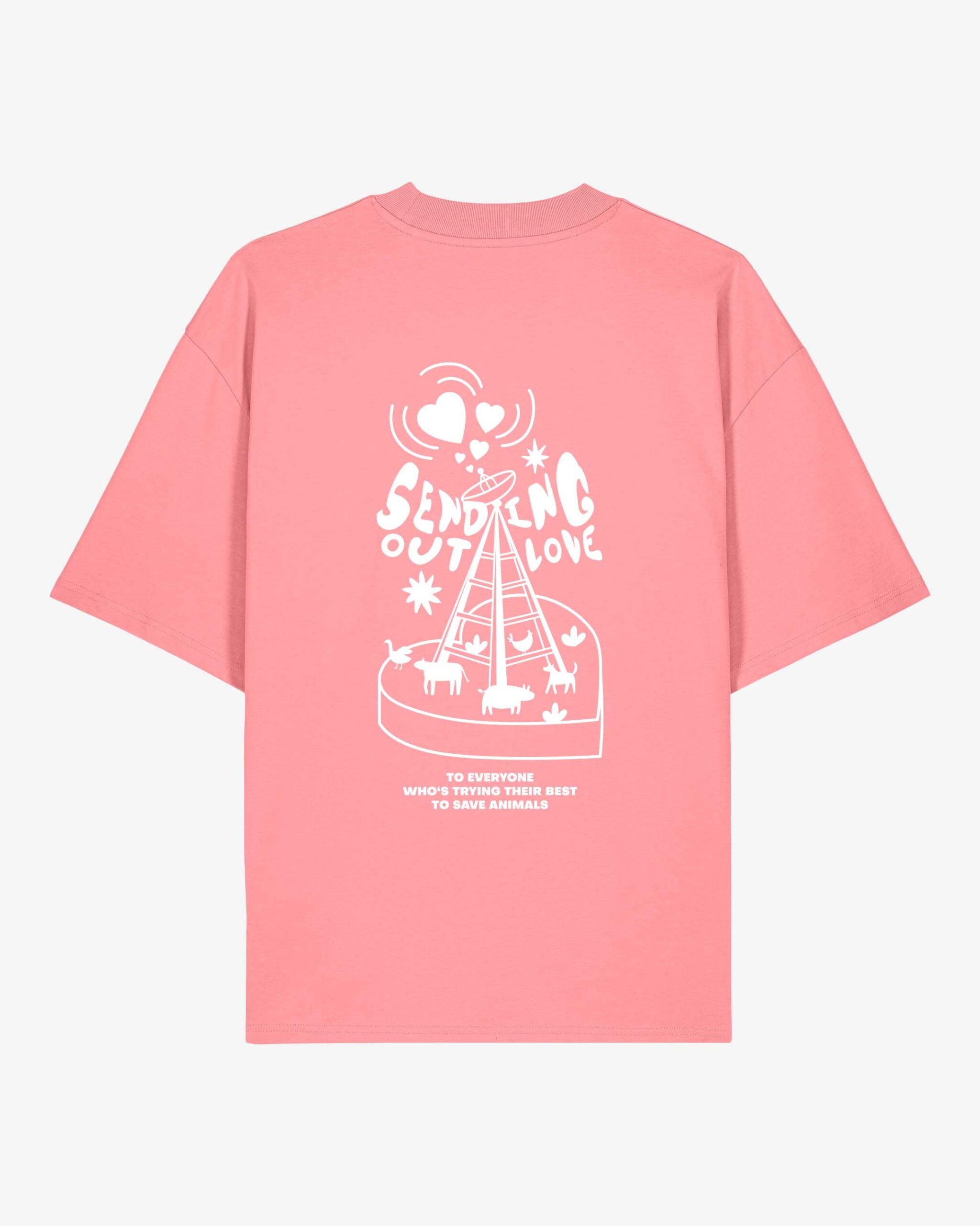 Sending Out Love Oversized Organic Shirt