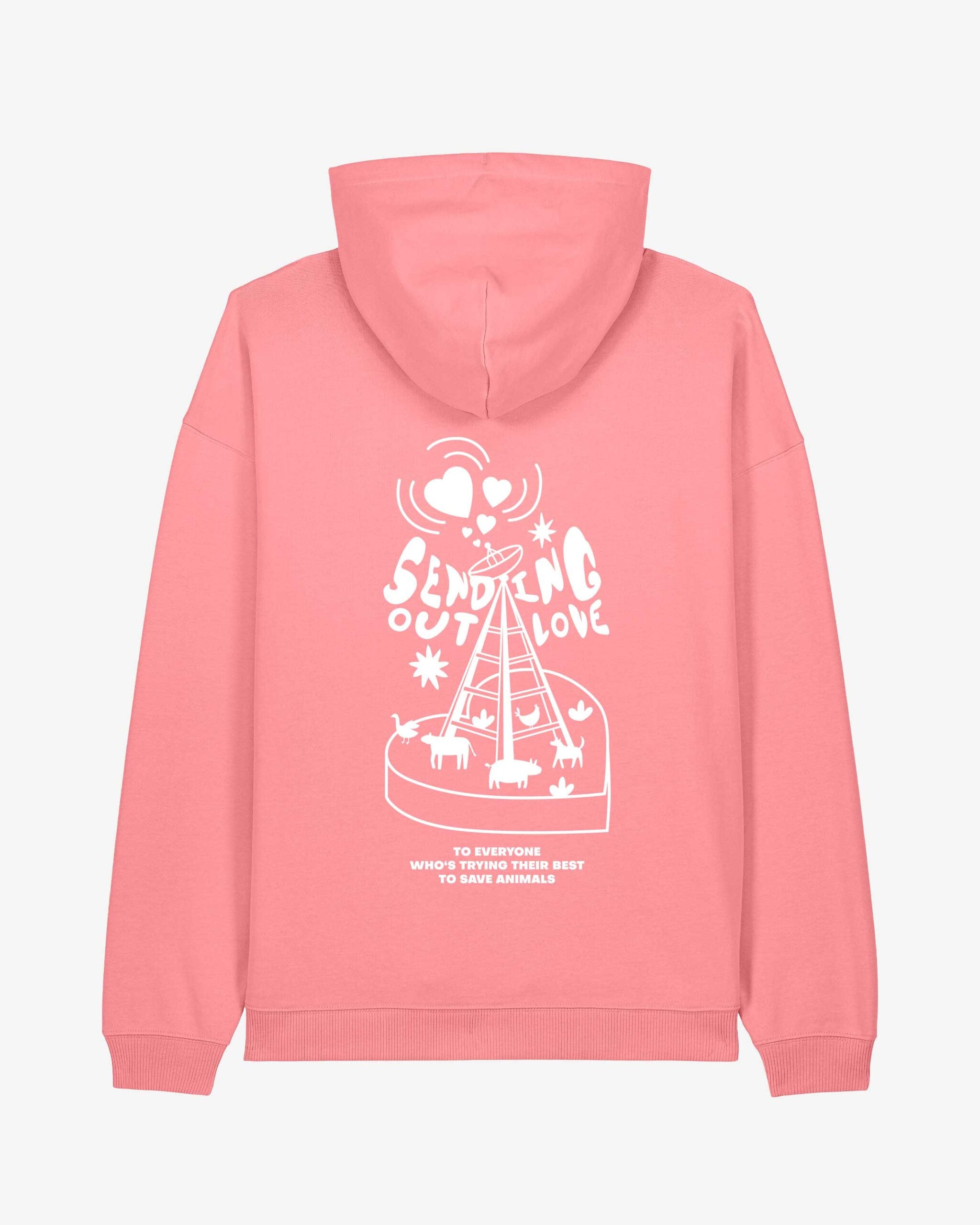 Sending Out Love Oversized Organic Hoodie