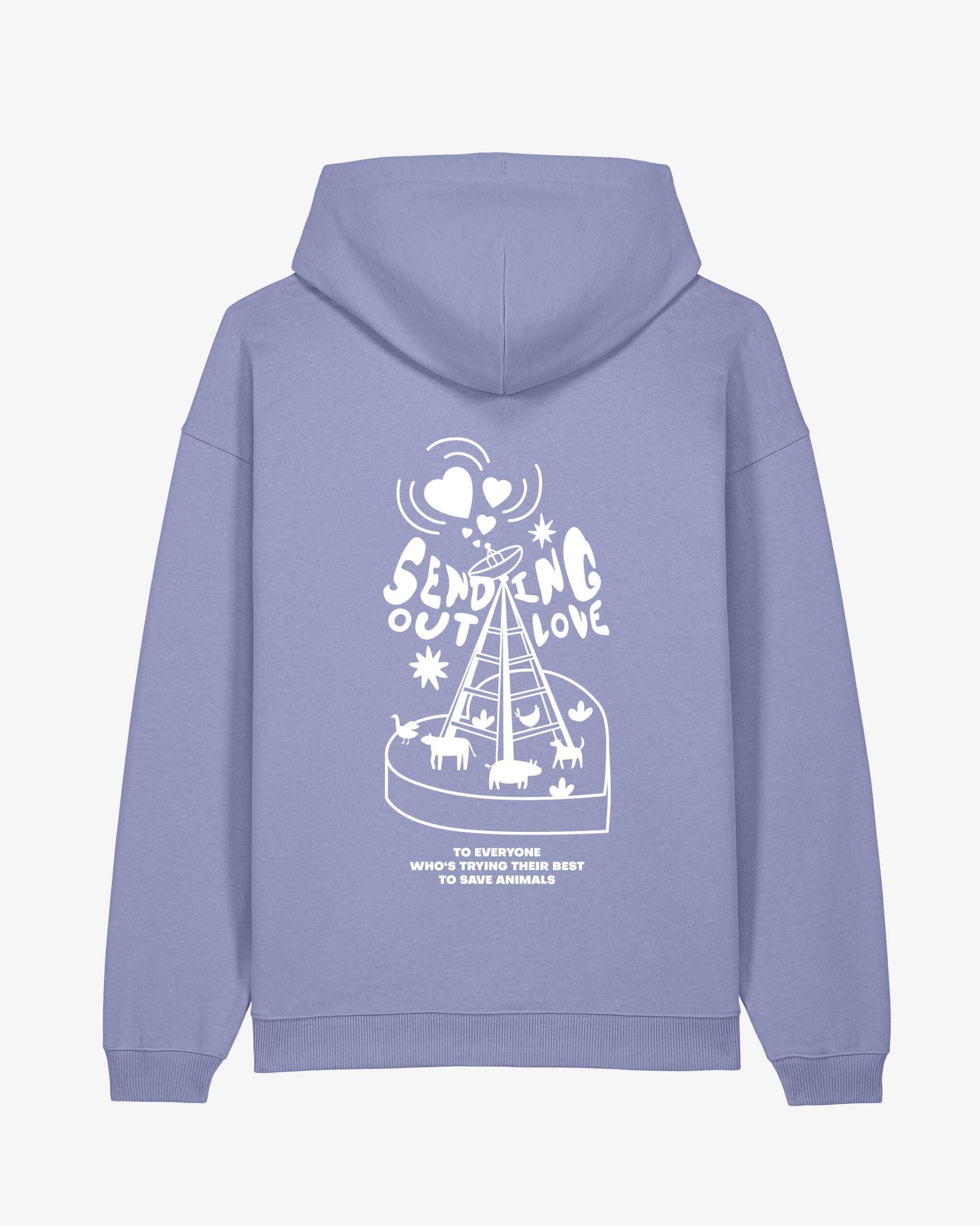 Sending Out Love Oversized Organic Hoodie