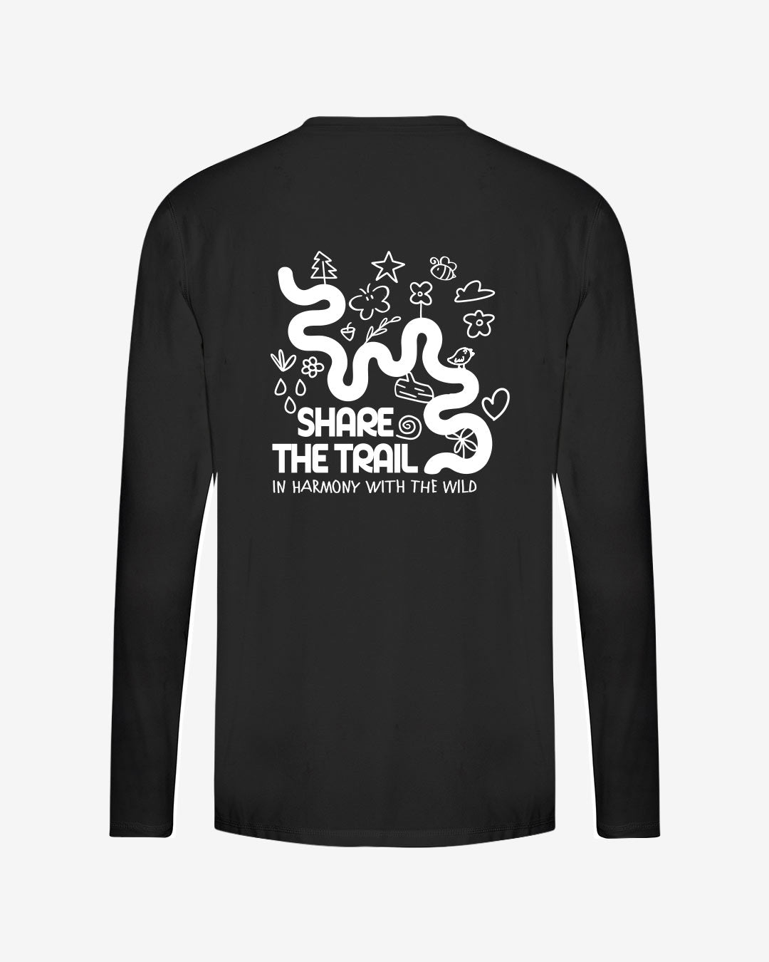 Share The Trail recyceltes Performance Longsleeve T-Shirt