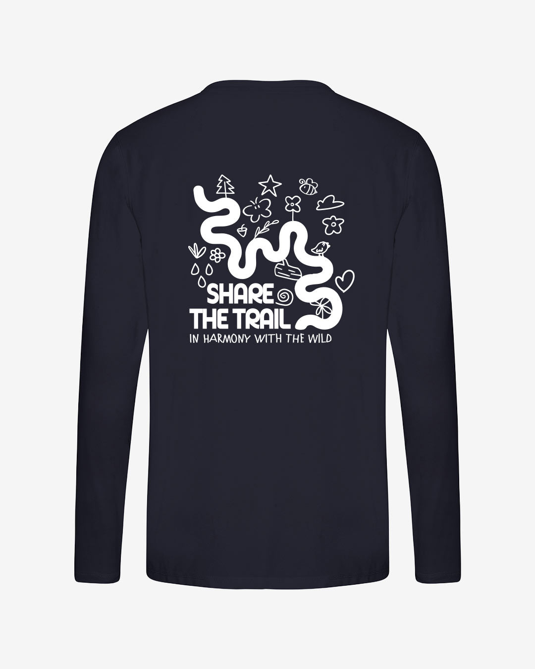 Share The Trail recyceltes Performance Longsleeve T-Shirt