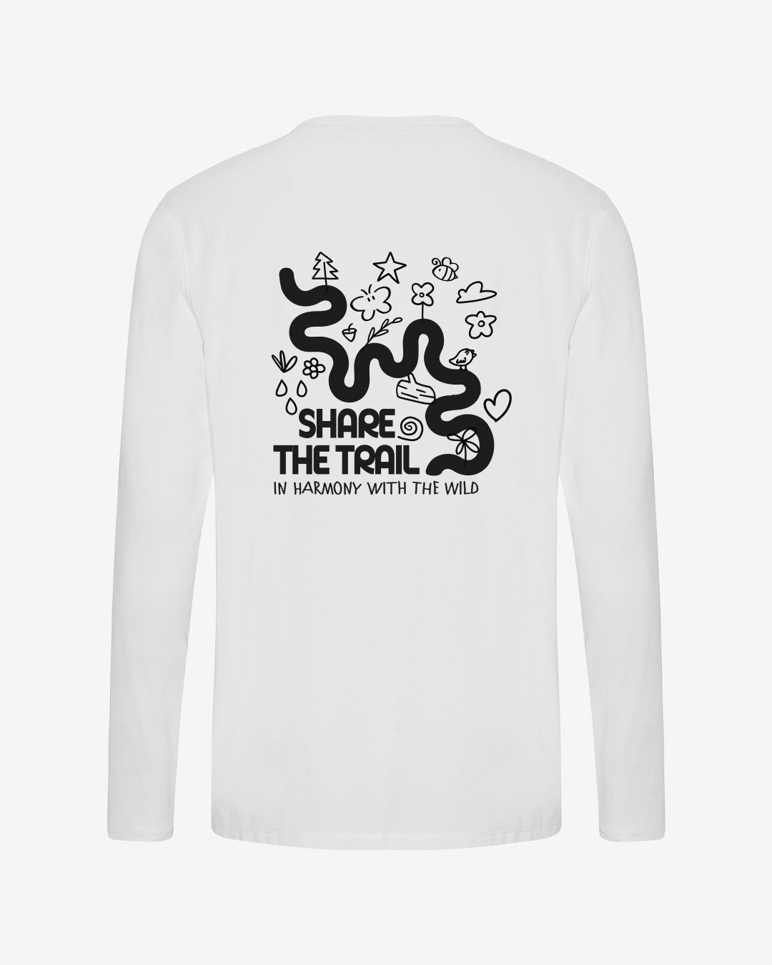Share The Trail recyceltes Performance Longsleeve T-Shirt