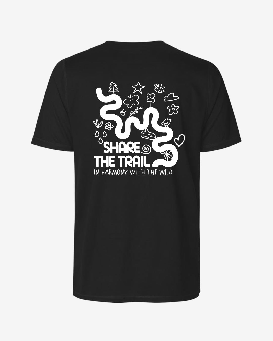 Share The Trail recyceltes Performance T-Shirt