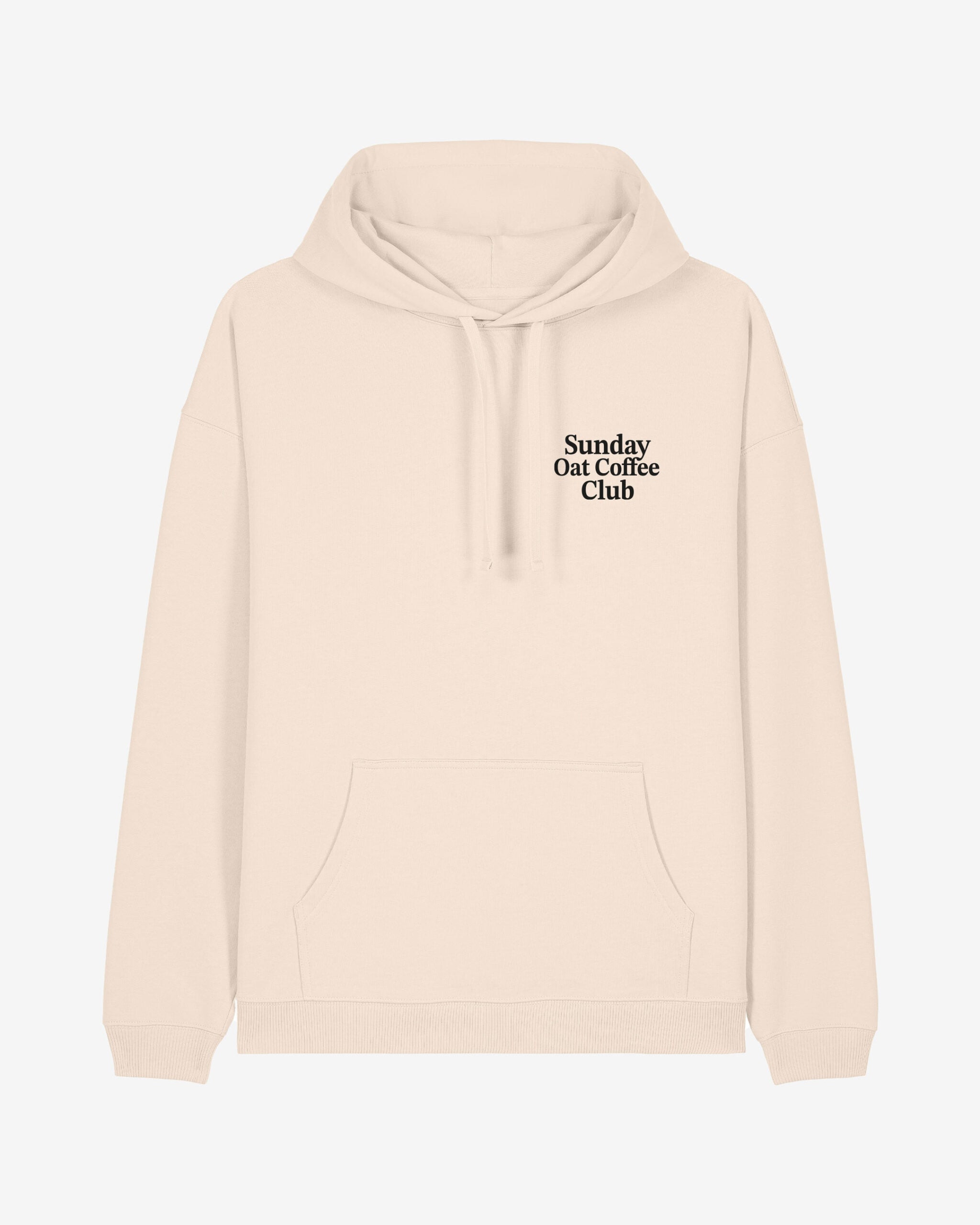 Second Choice Sunday Oat Coffee Club Oversized Organic Hoodie in Größe XS