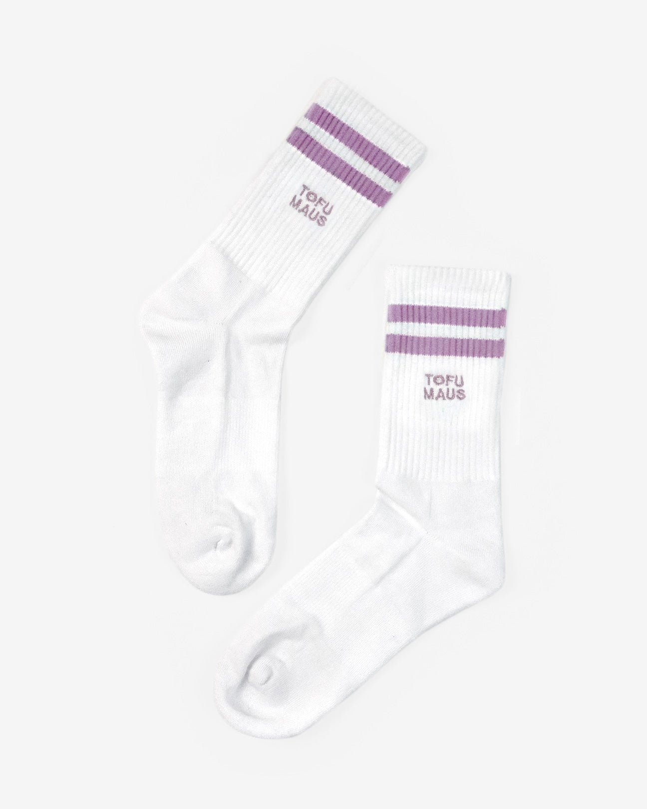 Tofu Maus bestickte Socken aus Bio-Baumwollmix